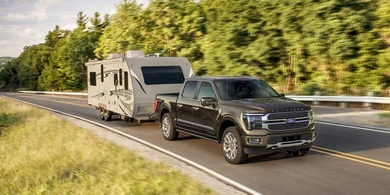 2024 Ford F-150 towing rv 