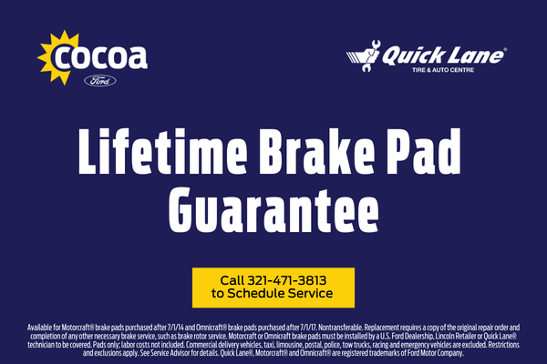 Lifetime Brake Pad